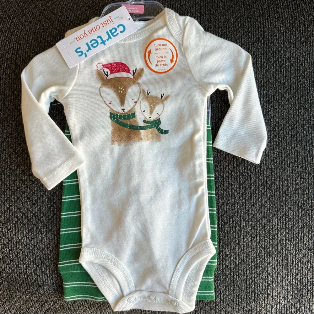 Carters 2 piece Christmas reindeer set